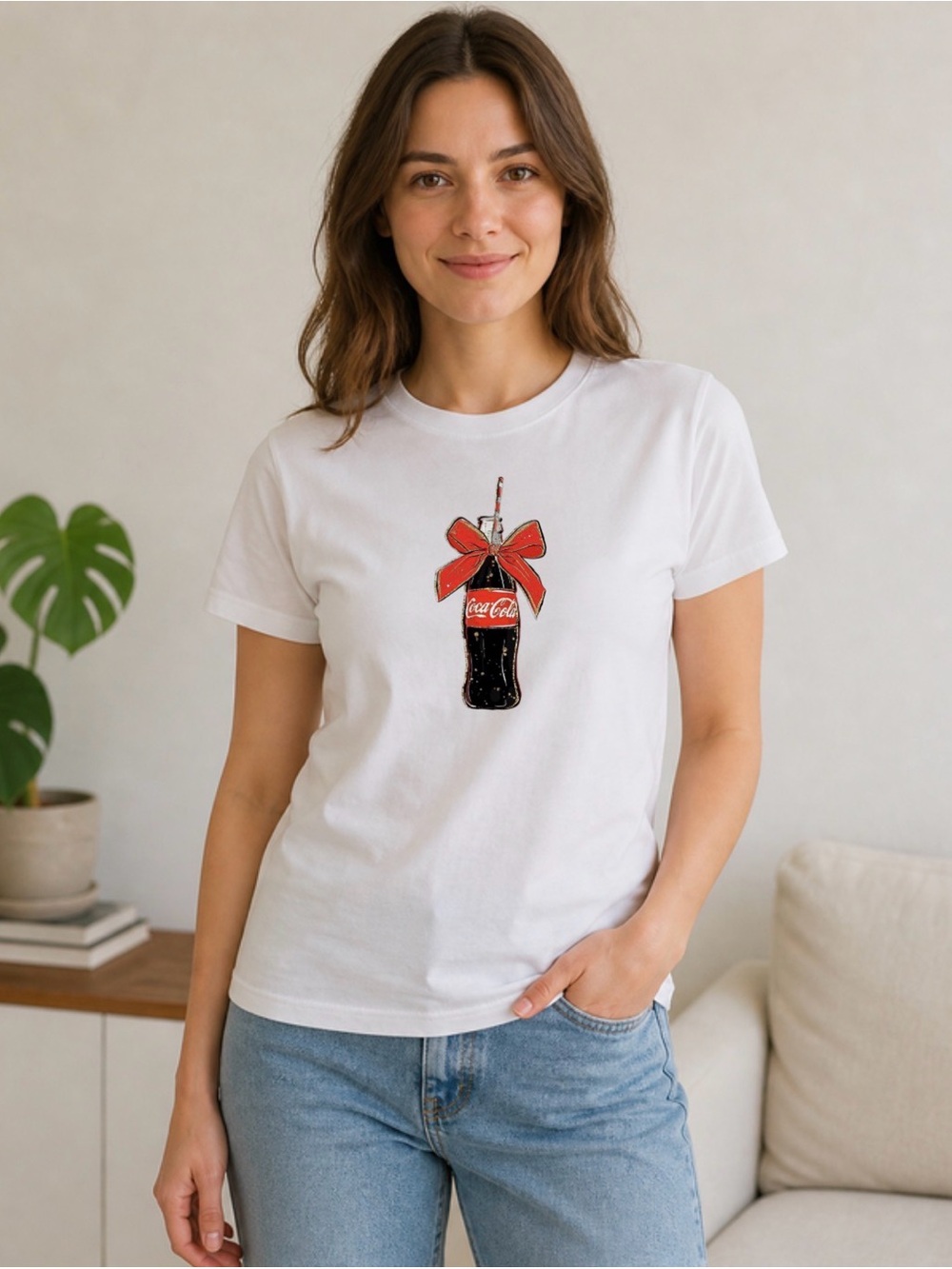 Coke Bottle Bow Shirt Cute Soda Lover Aesthetic Tee